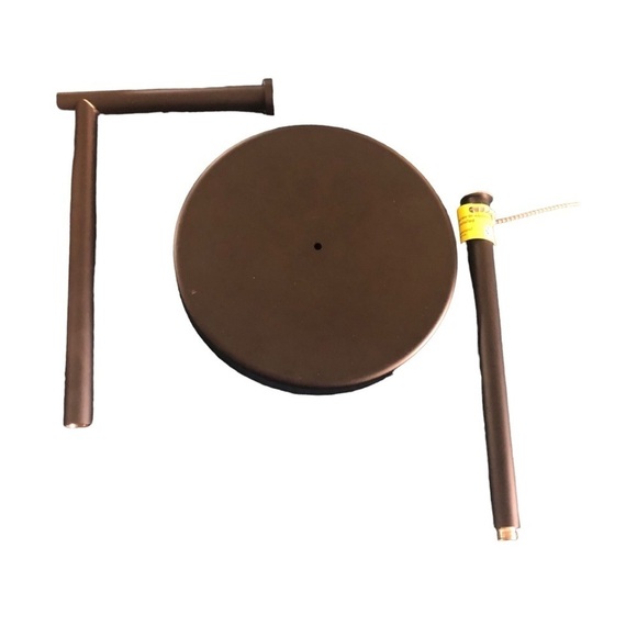 KES Bathroom Toilet Paper Holder Stand Stainless Steel Freestanding 20” Black - Picture 2 of 6